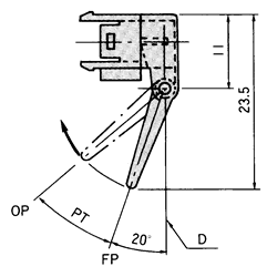 光電開關(guān)致動器形式B