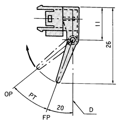 光電開關(guān)致動器形式D