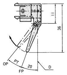 光電開關(guān)致動器形式F