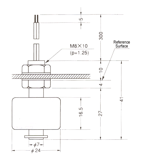 液位傳感器（水位傳感器）FS-3101、FS-3201尺寸規(guī)格