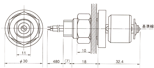液位傳感器（水位傳感器）ESL-132、ESL-133尺寸規(guī)格
