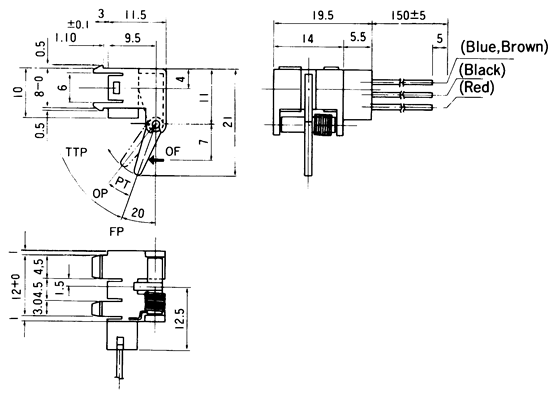 光電開關OS-5201尺寸規(guī)格