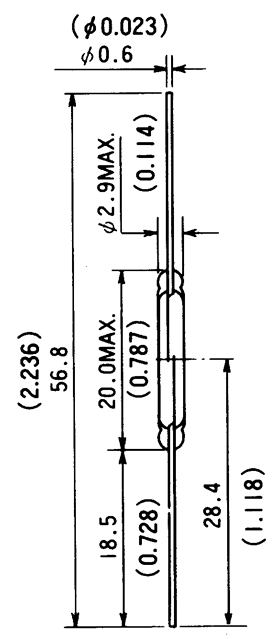 干簧管（磁性開關/磁簧開關）HYR-2003-1尺寸規(guī)格