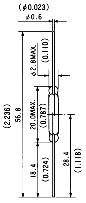 干簧管（磁性開(kāi)關(guān)/磁簧開(kāi)關(guān)）HYR-2011尺寸規(guī)格