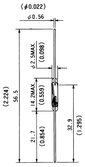 干簧管（磁性開關/磁簧開關）HYR-9005-1尺寸規(guī)格