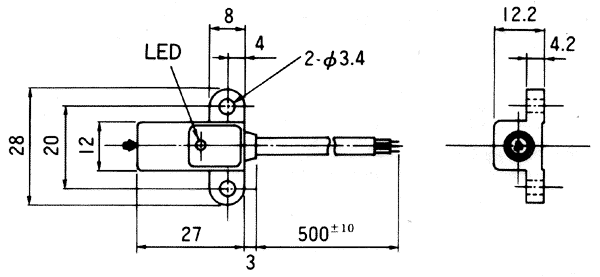 MS-2000接近傳感器（接近開關(guān)）尺寸