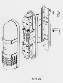 紅外線檢測器（防盜報警器/紅外線報警器）XA-1010/2010/2510部件名稱1