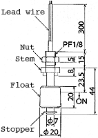 液位開關(guān)（水位開關(guān)/液位傳感器）MFS17-A-2尺寸規(guī)格